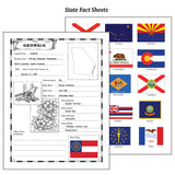 U.S. State Fact Notebooking Pages