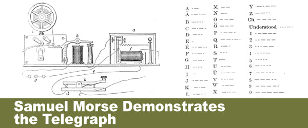 Samuel Morse Demonstrates the Telegraph