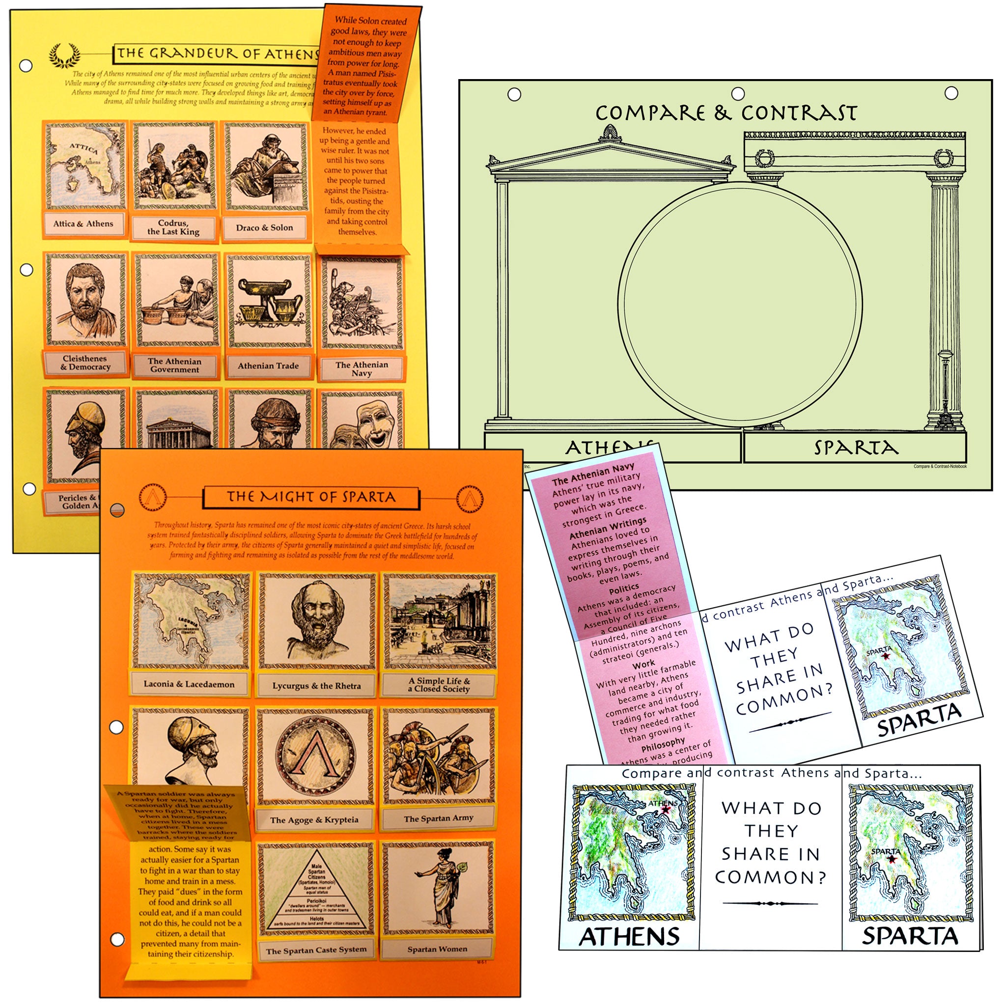 ancient-greece-athens-sparta-lap-book-notebook-projects-home