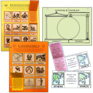 ALC-1077: Ancient Greece: Athens & Sparta Lap Book/Notebook Projects