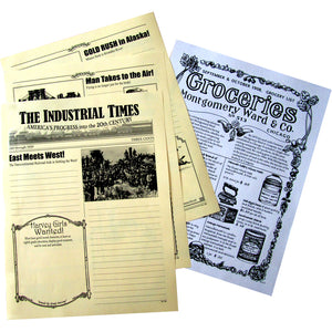 "The Industrial Times" Creative Writing Newspaper & Grocery Sales Flyer
