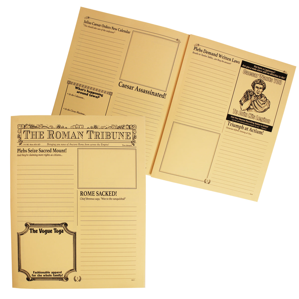 Newspaper In Rome The Roman Tribune Newspaper – Home School in the Woods Publishing