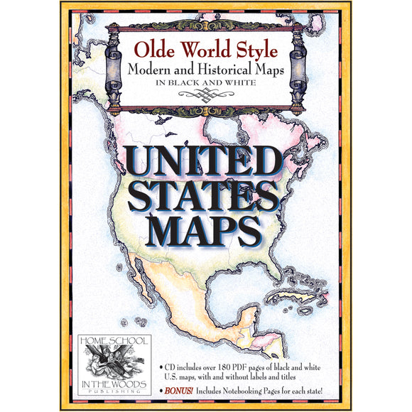 Olde World Style United States Maps