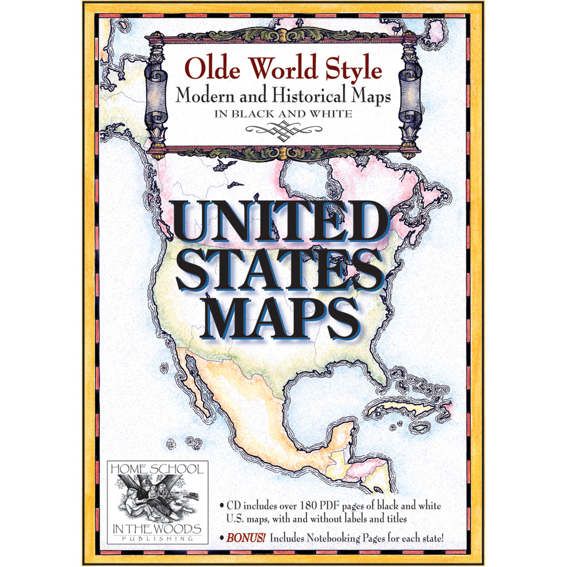 Olde World Style Map Sets – Home School in the Woods Publishing